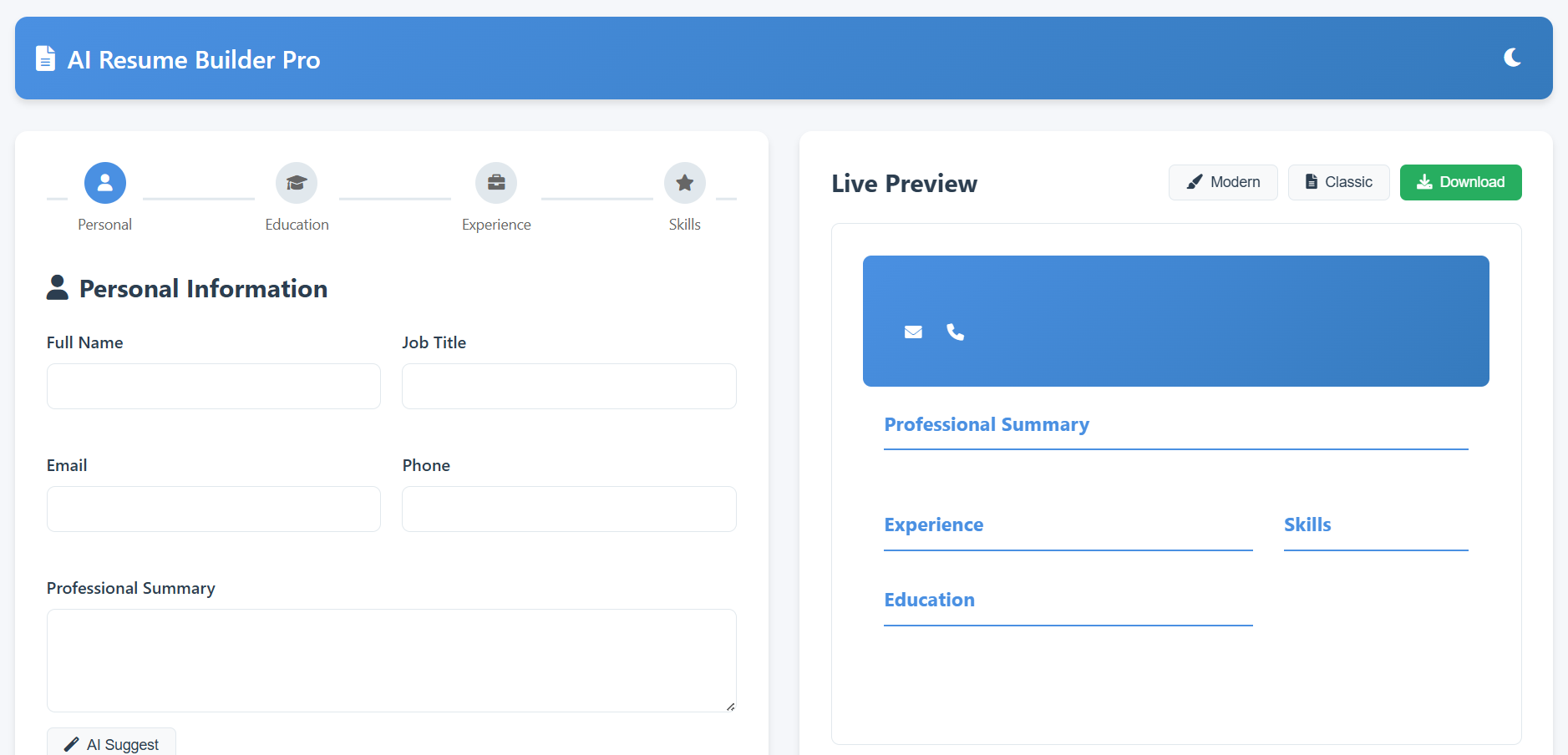 Resume Builder